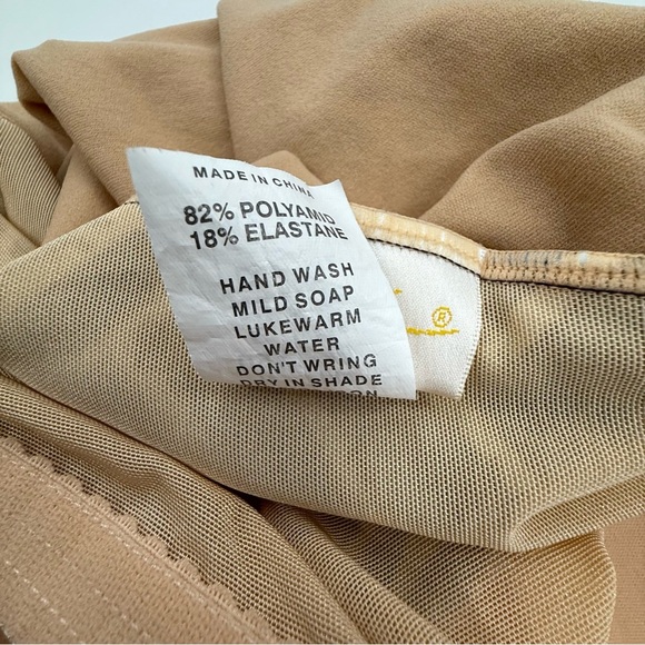 GOTTEX Brown and White Patterned One Piece Swimsuit size 14 women’s - Picture 4 of 9